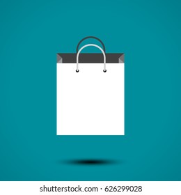 Shopping bag icon. Vector illustration
