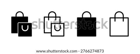 Shopping bag icon vector illustration. shopping sign and symbol