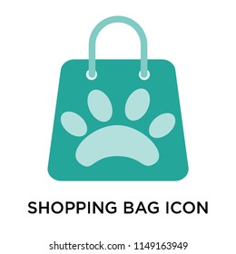Shopping bag icon vector isolated on white background for your web and mobile app design, Shopping bag logo concept