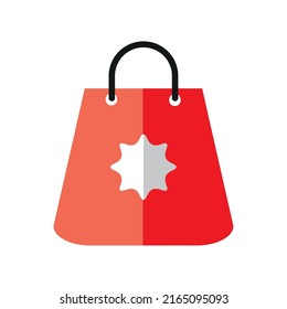 vector de icono de bolsa de compra aislado