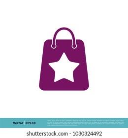 Shopping Bag Icon Vector Logo Template Illustration Design. Vector EPS 10.