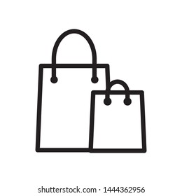 shopping bag icon vector logo template