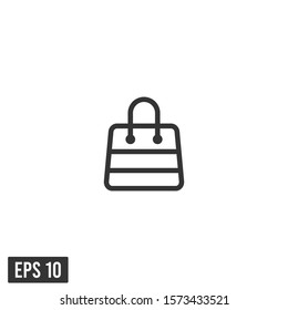 shopping bag icon vector logo template design element