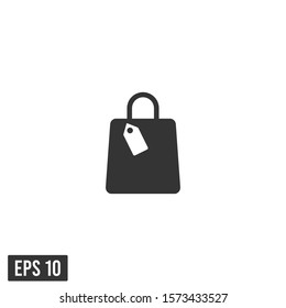 shopping bag icon vector logo template design element