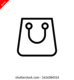 shopping bag icon vector logo template in trendy flat style 