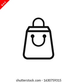 shopping bag icon vector logo template in trendy flat style 