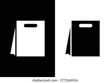 Plantilla de logotipo del vector de iconos de la bolsa de compras. Icono de eCommerce vector Diseño de ilustración