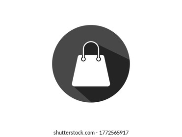 Shopping Bag Icon Vector Logo Template. eCommerce icon vector Illustration Design