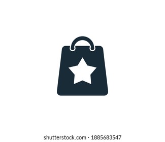 Plantilla de logotipo de vectores de iconos de la bolsa de compras Diseño de ilustración