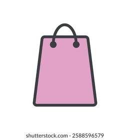 Shopping Bag Icon Vector Logo Template