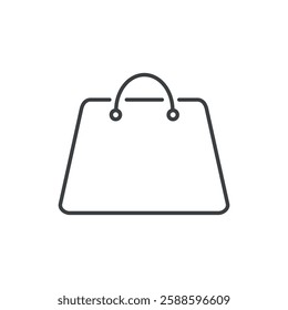 Shopping Bag Icon Vector Logo Template