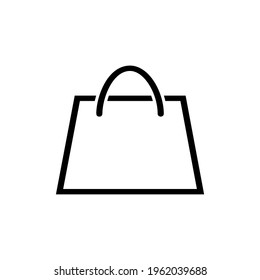 shopping bag icon vector from mall collection. Thin line shopping bag outline icon vector illustration. Outline, thin line. shopping bag icon vector from promotional gifts collection.