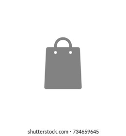 Shopping bag icon, Vector on white background