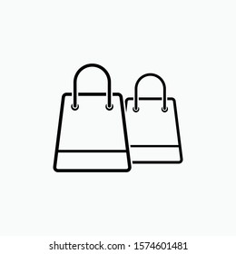 
Shopping Bag Icon - Vector, Sign and Symbol for Design, Presentation, Website or Apps Elements.,