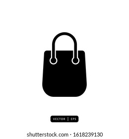 Shopping Bag Icon Vector - Sign or Symbol