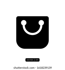 Shopping Bag Icon Vector - Sign or Symbol