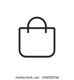 Shopping bag icon vector. Bag sign