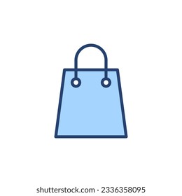 Shopping bag icon vector. shopping sign and symbol