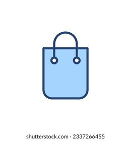 Vector de icono de la bolsa de compras. signo de compra y símbolo