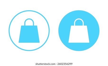 Shopping bag icon vector. shopping sign and symbol