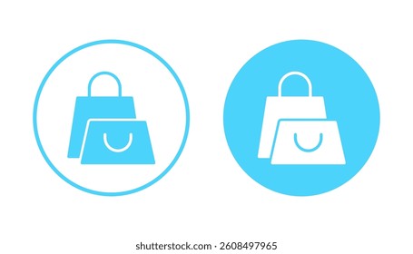 Shopping bag icon vector. shopping sign and symbol
