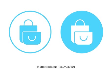 Shopping bag icon vector. shopping sign and symbol