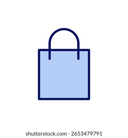 Shopping bag icon vector. shopping sign and symbol