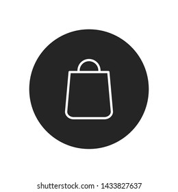Shopping bag icon vector. Simple shopping bag sign in modern design style for web site and mobile app. EPS10