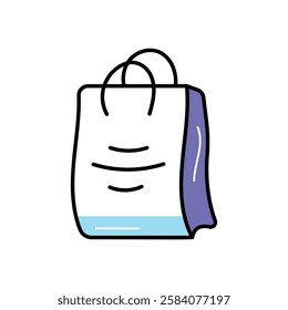 Shopping Bag icon vector stock illustration