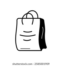 Shopping Bag icon vector stock illustration
