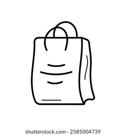 Shopping Bag icon vector stock illustration