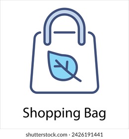 Icono de la bolsa de compras vector, tal signo de línea como otoño, envío de iconos de otoño. Vector Computadora Pictogramas Aislados para Web sobre fondo blanco Ilustración de stock editable