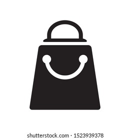 shopping bag icon vector symbol template