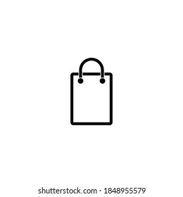 shopping bag icon vector symbol