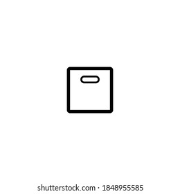 shopping bag icon vector symbol