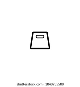shopping bag icon vector symbol