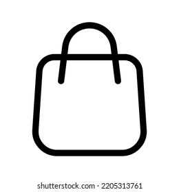 Icono de la bolsa de compras Símbolo de diseño Ilustración de diseño