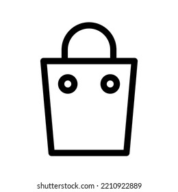 Icono de la bolsa de compras Símbolo de diseño Ilustración de diseño