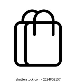 Icono de la bolsa de compras Símbolo de diseño Ilustración de diseño