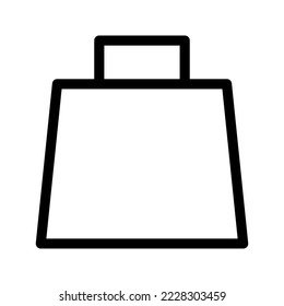 Icono de la bolsa de compras Símbolo de diseño Ilustración de diseño