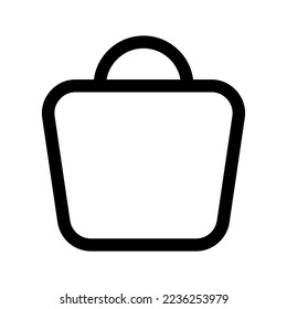 Icono de la bolsa de compras Símbolo de diseño Ilustración de diseño