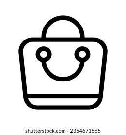 Icono de la bolsa de compras Símbolo de diseño Ilustración de diseño