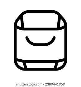 Icono de la bolsa de compras Símbolo de diseño Ilustración de diseño
