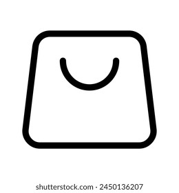 Shopping Bag Icon Vector Symbol Design Illustration