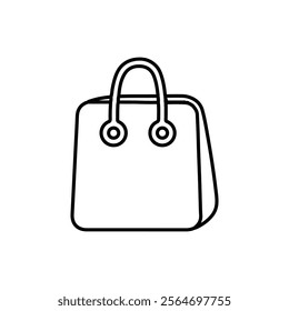 shopping bag icon vector symbol isolated