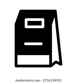 Ilustración de diseño de símbolo de Vector de icono de bolso de compras