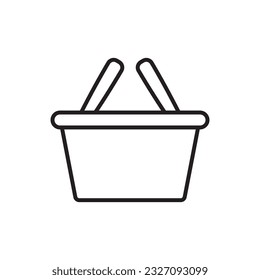 shopping bag icon vector template illustration logo design