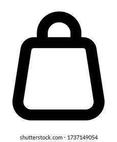 Shopping bag icon vector for web and app