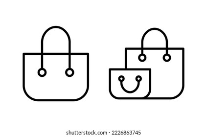 Shopping-Beutel Symbol Vektorgrafik für Web-und mobile App. Einkaufszeichen und -symbol
