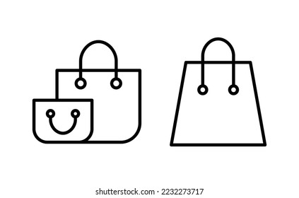 Shopping-Beutel Symbol Vektorgrafik für Web-und mobile App. Einkaufszeichen und -symbol